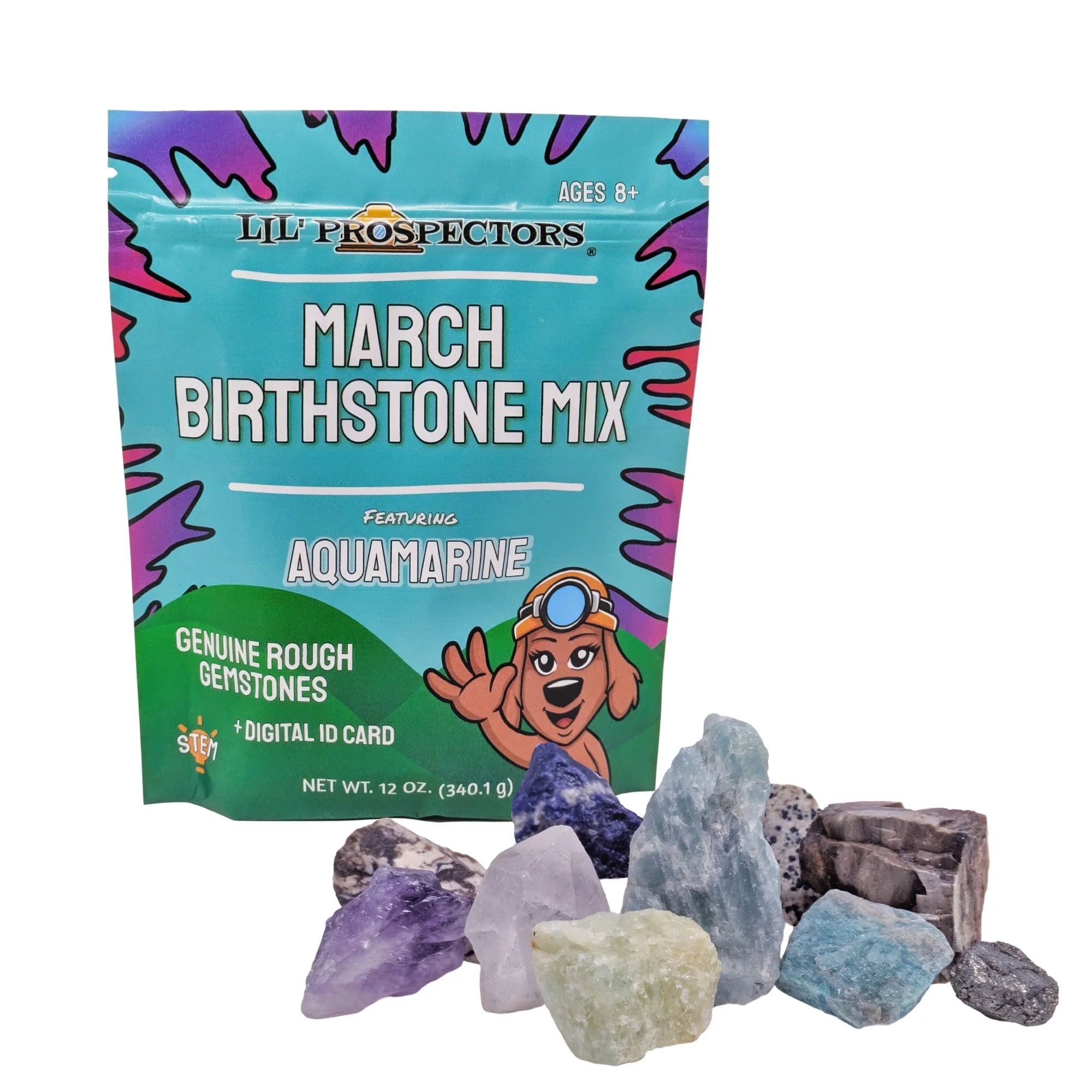 Collect over 50 different types of crystals and gemstones